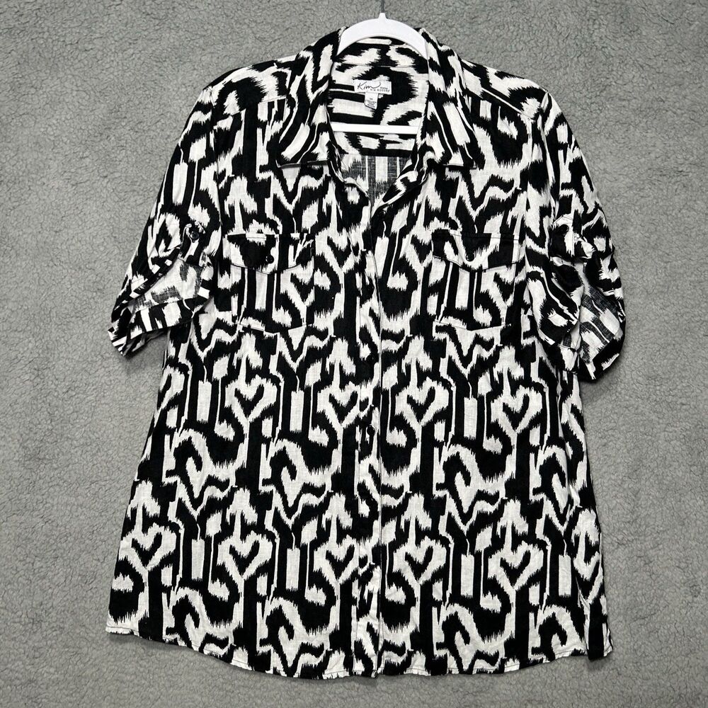 Kim Rogers Linen Top Women’s 1X